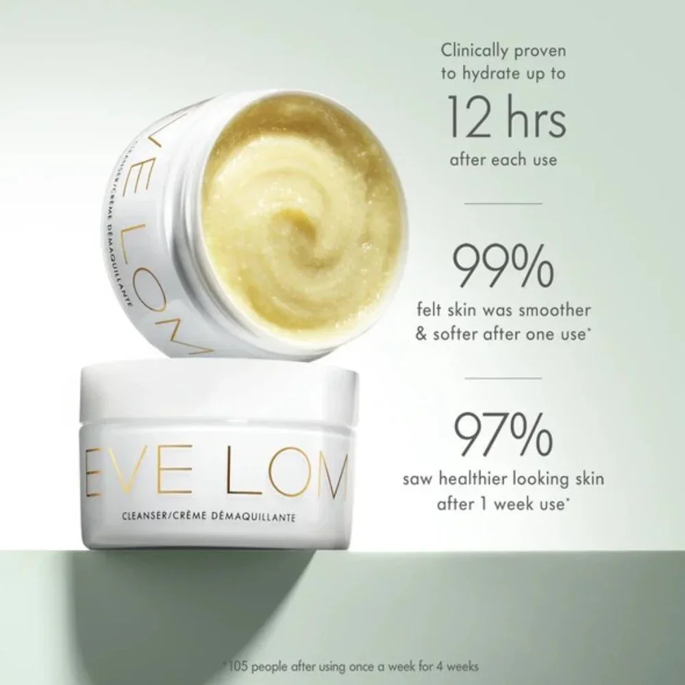 NWT Eve Lom Cleanser Travel Size 20ml + 1/2 Muslin Cleansing Cloth